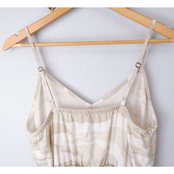 Splendid Geneva Light Camo Lyocell & Linen Papersack Waist Belted Dress, small - Picture 8 of 13